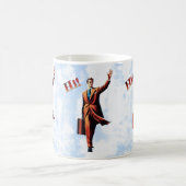 Reisender Mann Kaffeetasse (Mittel)