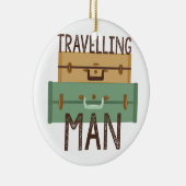 Reisender Mann Keramik Ornament (Rechts)