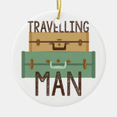 Reisender Mann Keramik Ornament (Vorne)