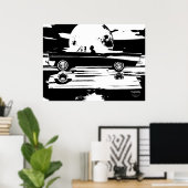 Reisender Poster (Heimbüro)