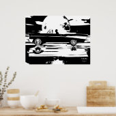 Reisender Poster (Küche)