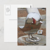 Reisender Postkarte (Vorne/Hinten)