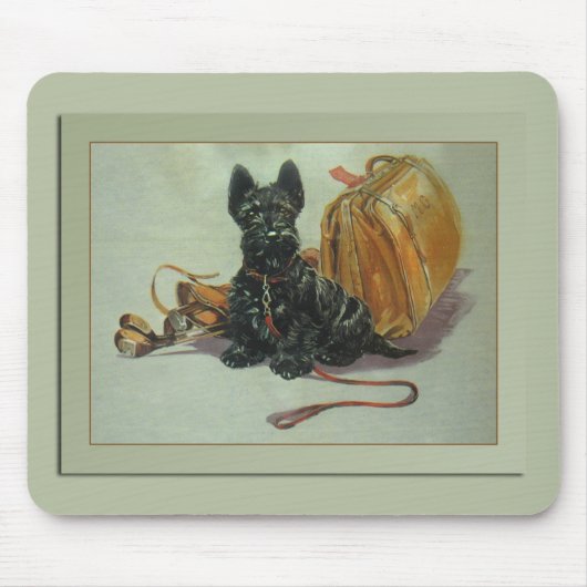 Reisender Scottie-Hund Mousepad (Vorne)