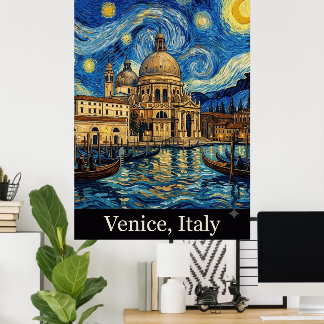 Reisender Venedig Italien Italienischer Urlaub Poster