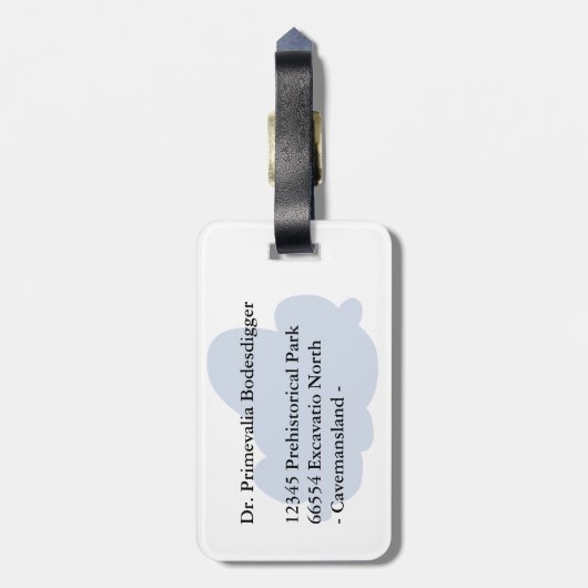 reisendes pterosaur gepäckanhänger (Rückseite vertikal)