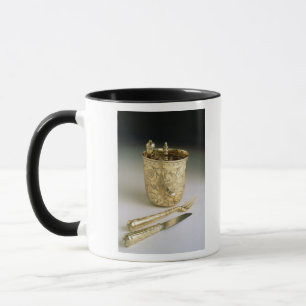 Reisendes Set eines Messers, der Gabel, des Tasse