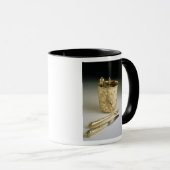 Reisendes Set eines Messers, der Gabel, des Tasse (VorderseiteRechts)