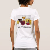 Reisendes Weinberg-Wein-Probieren-Shirt T-Shirt (Rückseite)