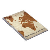 Reisenotebook mit motivierend Angeboten Notizblock (Rechte Seite)