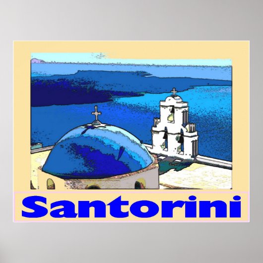 Reisenposter Santorini Greese Poster (Vorne)