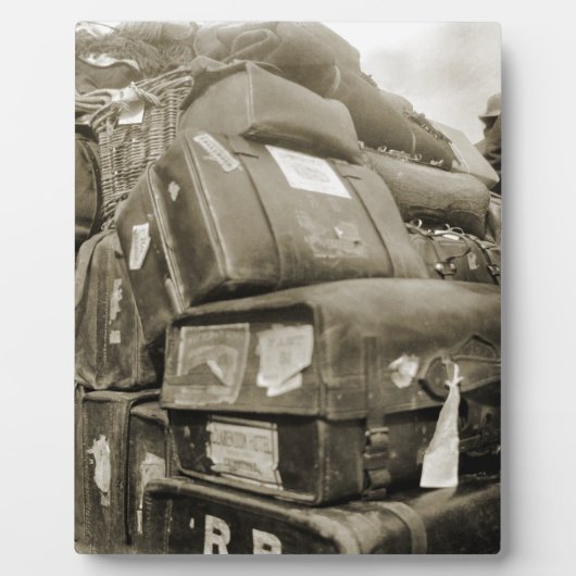 REISENSPIELTEAMSTER WAGON SUITCASE DER 1890er Jahr Fotoplatte (Vorderseite)