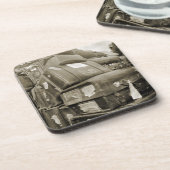 REISENSPIELTEAMSTER WAGON SUITCASE DER 1890er Jahr Getränkeuntersetzer (Linke Seite)