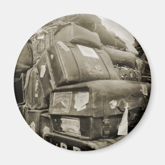 REISENSPIELTEAMSTER WAGON SUITCASE DER 1890er Jahr Magnet (Vorne)