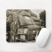 REISENSPIELTEAMSTER WAGON SUITCASE DER 1890er Jahr Mousepad (Mit Mouse)