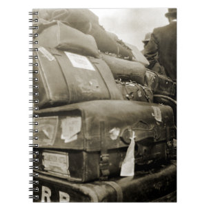 REISENSPIELTEAMSTER WAGON SUITCASE DER 1890er Jahr Notizblock