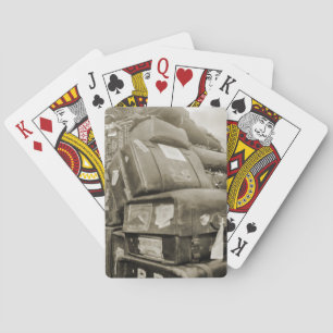 REISENSPIELTEAMSTER WAGON SUITCASE DER 1890er Jahr Spielkarten