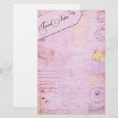 Reisepapeterie Briefpapier (Vorne/Hinten)