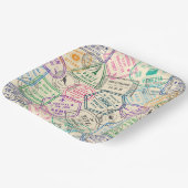 Reisepapierteller, Reisepass-Stempel-Party Pappteller (Gewinkelt)