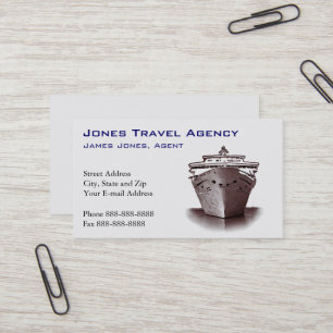 Reisepass-Agent Reiseagentur Business Card Visitenkarte