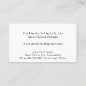 Reisepass-Agent Reiseagentur Business Card Visitenkarte (Rückseite)