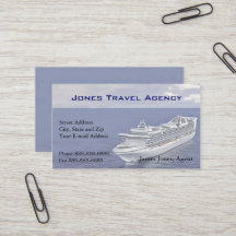 Reisepass-Agent Reiseagentur Business Card