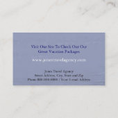 Reisepass-Agent Reiseagentur Business Card Visitenkarte (Rückseite)