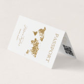 Reisepass Agent Weltkarte Foto einfügen Visitenkarten (Vorderseite)