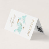 Reisepass Agent Weltkarte Foto einfügen Visitenkarten (Vorderseite)