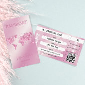 Reisepass Agent World Map Boarding Pass Visitenkarte