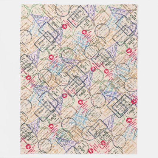 Reisepass-Briefmarke Fleecedecke (Vorderseite)