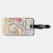 Reisepass-Briefmarke Gepäckanhänger (Rückseite horizontal)