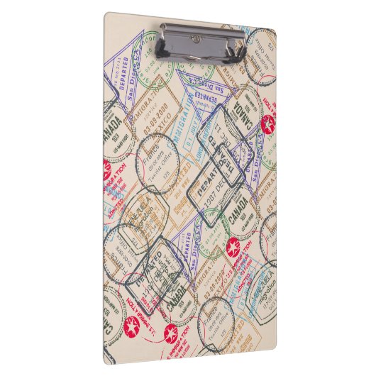 Reisepass-Briefmarke Klemmbrett (Rechts)