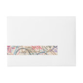 Reisepass-Briefmarke Rundum-Adressaufkleber (Vorderseite)