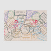 Reisepass-Briefmarke Seidenpapier (Vorderseite)