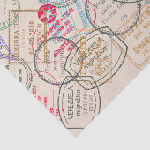 Reisepass-Briefmarke Seidenpapier (Ausschnitt)