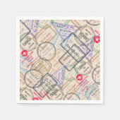 Reisepass-Briefmarke Serviette (Vorderseite)