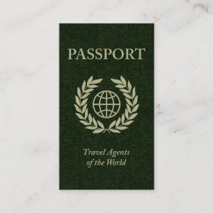 Reisepass der Reiseveranstalter der Welt Visitenkarte