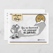 Reisepass: Langsamer, atmet! Postkarte (Vorne/Hinten)