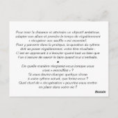 Reisepass: Langsamer, atmet! Postkarte (Rückseite)