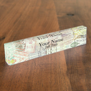 Reisepass Stempel Druck Namensschild Namensplakette
