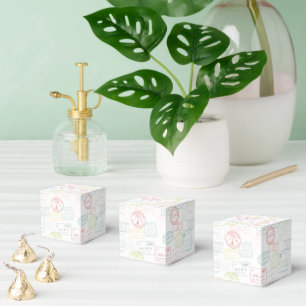 Reisepass-Stempel Pastell Up & Away Partygeschenkb Geschenkschachtel