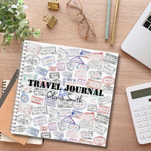 Reisepass-Stempel,Reisejournal, Benutzerdefiniert Notizblock