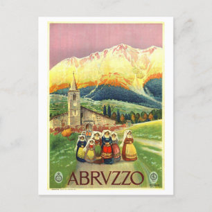 Reiseplakat Abruzzo Italien Vintage Postkarte