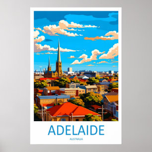 Reiseplakat Adelaide Vintage Skigebiet Nationalpar Poster