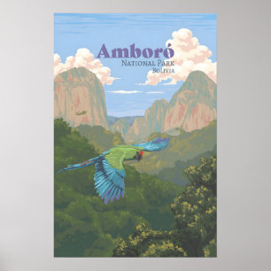 Reiseplakat Amboro-Nationalpark Poster