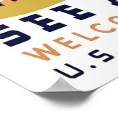 Reiseplakat - Amerika sehen Poster (Ecke)