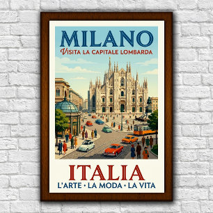 Reiseplakat aus dem Italien der 1960er Jahre, Mail Poster