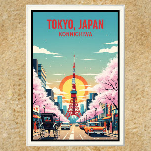 Reiseplakat aus dem Tokio der 1960er Jahre Poster