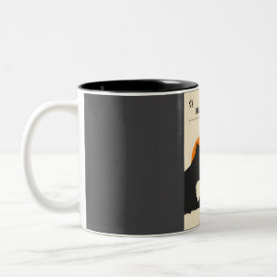 Reiseplakat Badlands National Park im Vintage-Mini Zweifarbige Tasse