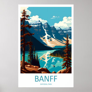 Reiseplakat Banff National Park Kanada 1 Poster